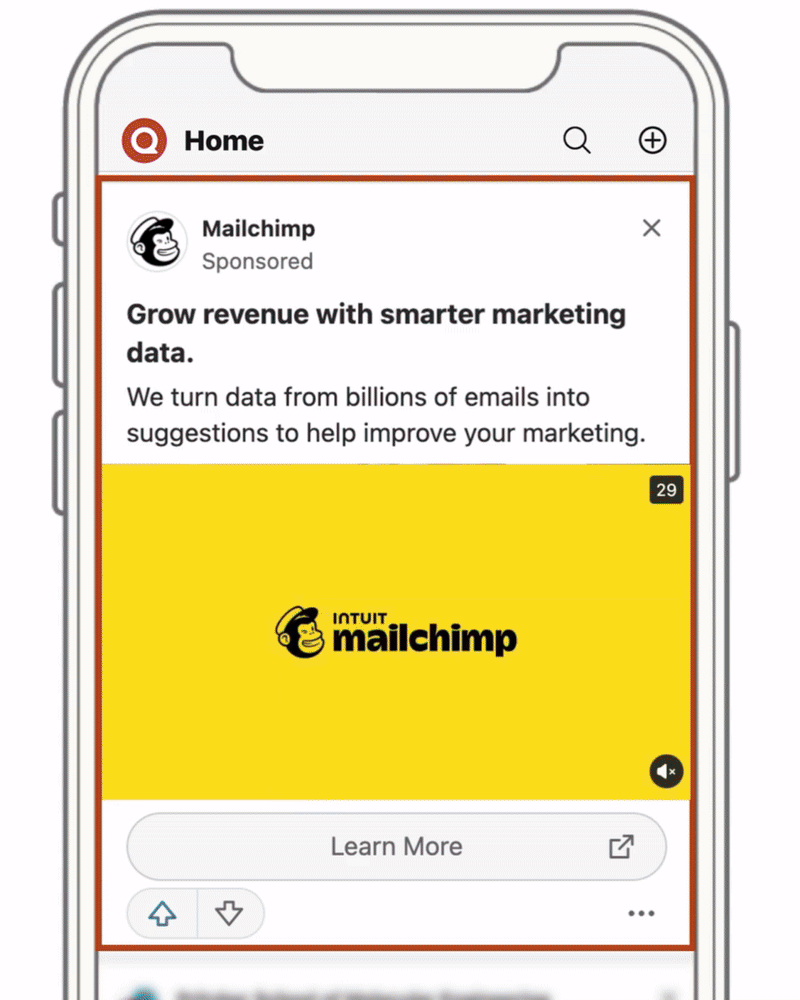 mailchimp video ad example